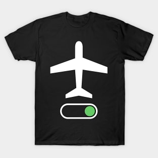 Airplane Mode On Vacation Summer Aviator Travel T-Shirt